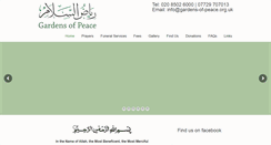 Desktop Screenshot of gardens-of-peace.org.uk